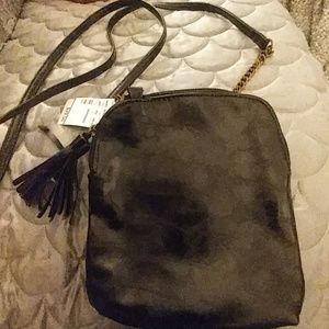 Black leather cross boy bag -Christopher &Banks